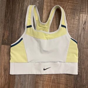 Nike Women's Yellow and White Sports Bra
